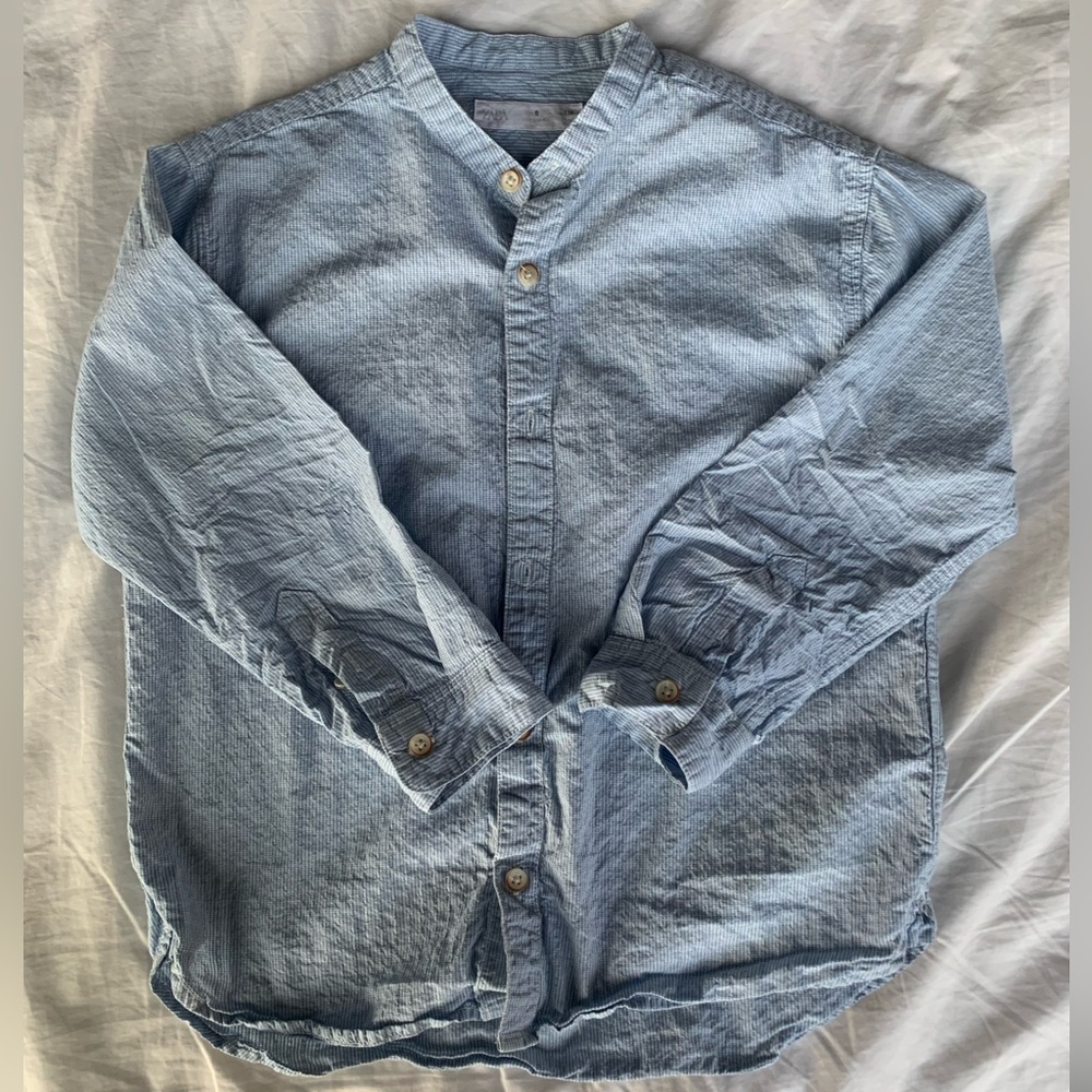 Zara Boys Size 6 button down long sleeve